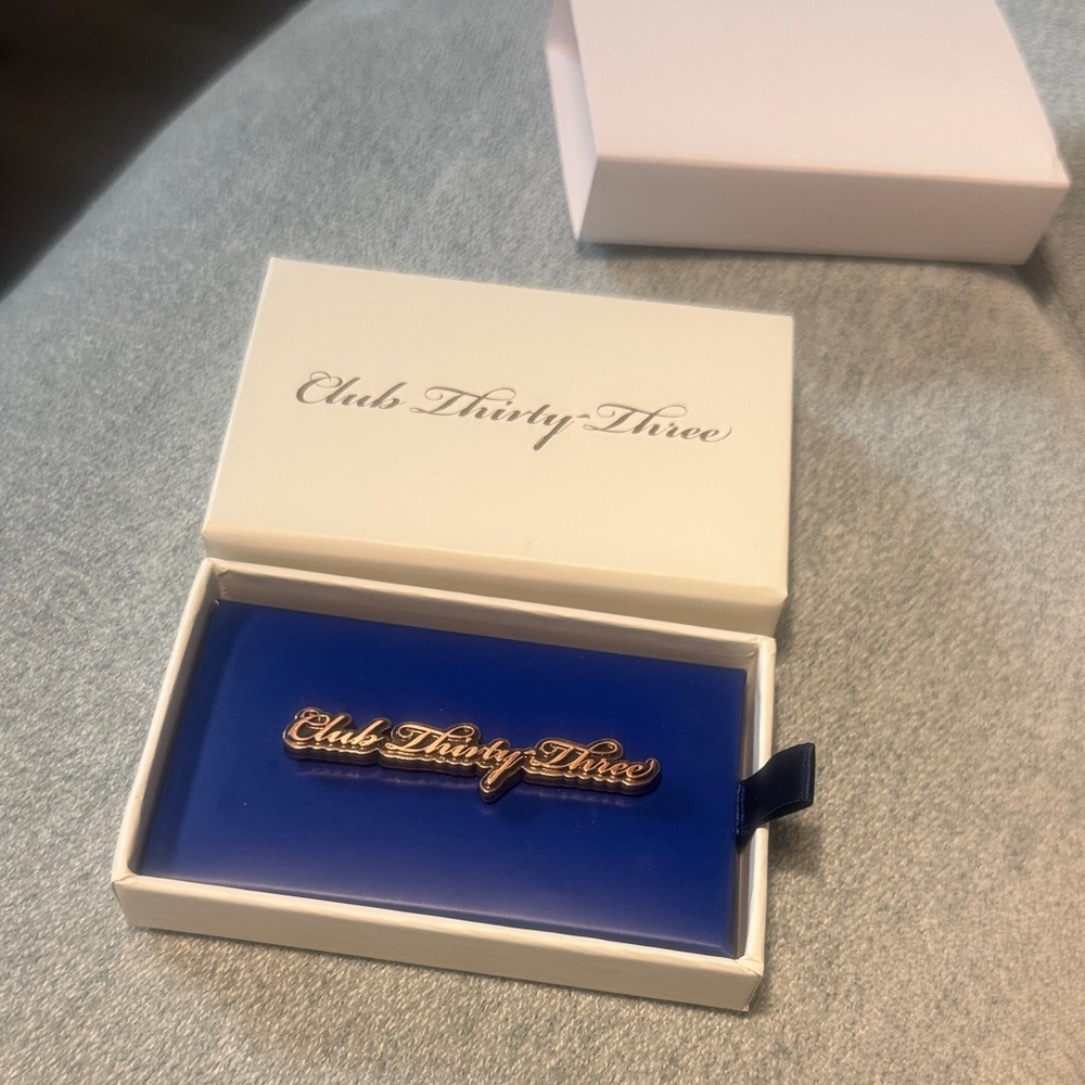 Club Thirty-Three Gold Pin